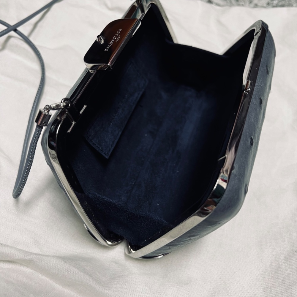 100% Ostrich Balenciaga Clutch Bag - Picture 6 of 8